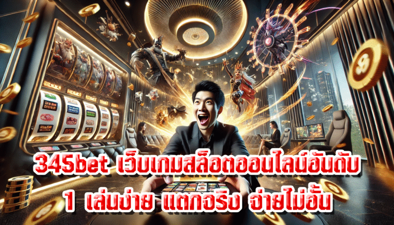 345bet เว็บเกมสล็อตออนไลน์อันดับ 1 เล่นง่าย แตกจริง จ่ายไม่อั้น