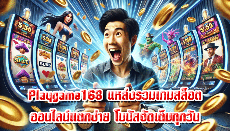 Playgame168 แหล่งรวมเกมสล็อตออนไลน์แตกง่าย โบนัสจัดเต็มทุกวัน