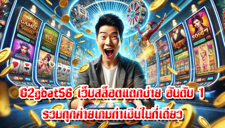 G2gbet56 เว็บสล็อตแตกง่าย อันดับ 1 รวมทุกค่ายเกมทำเงินในที่เดียว